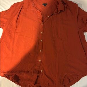 Torrid Women's Rust Button Down Shirt